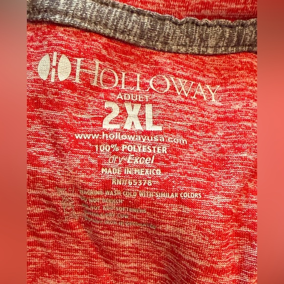 CycleBar Holloway Heathered Red Athletic Tee with Logo - Picture 5 of 5